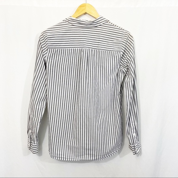 Madewell Striped Button Down Cotton Top - Picture 5 of 9